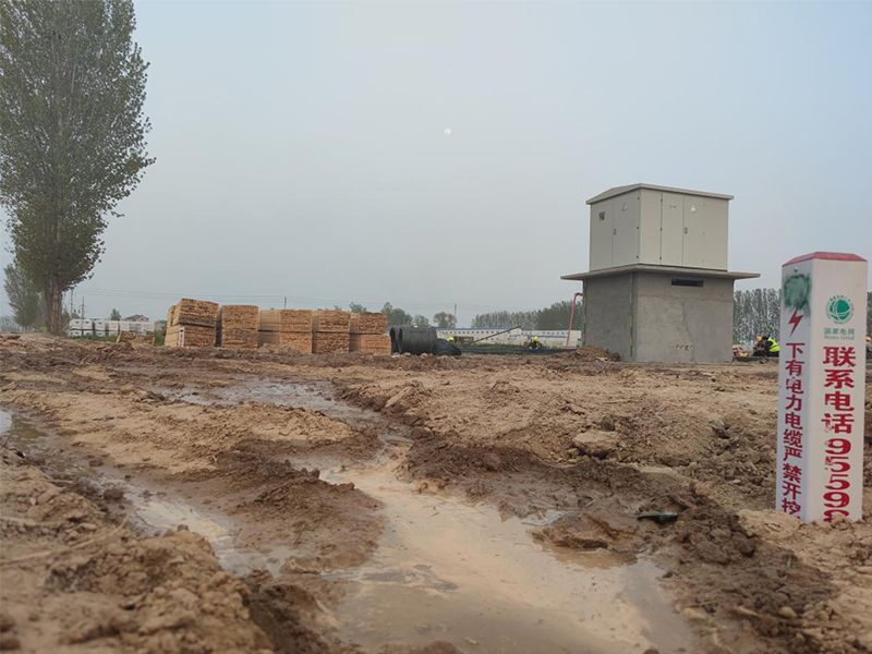 Installation of box transformer