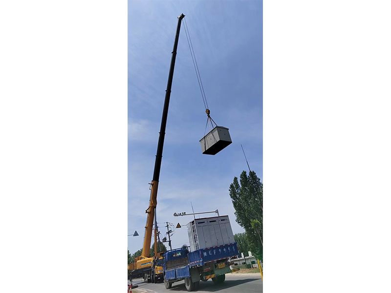 Installation of box transformer